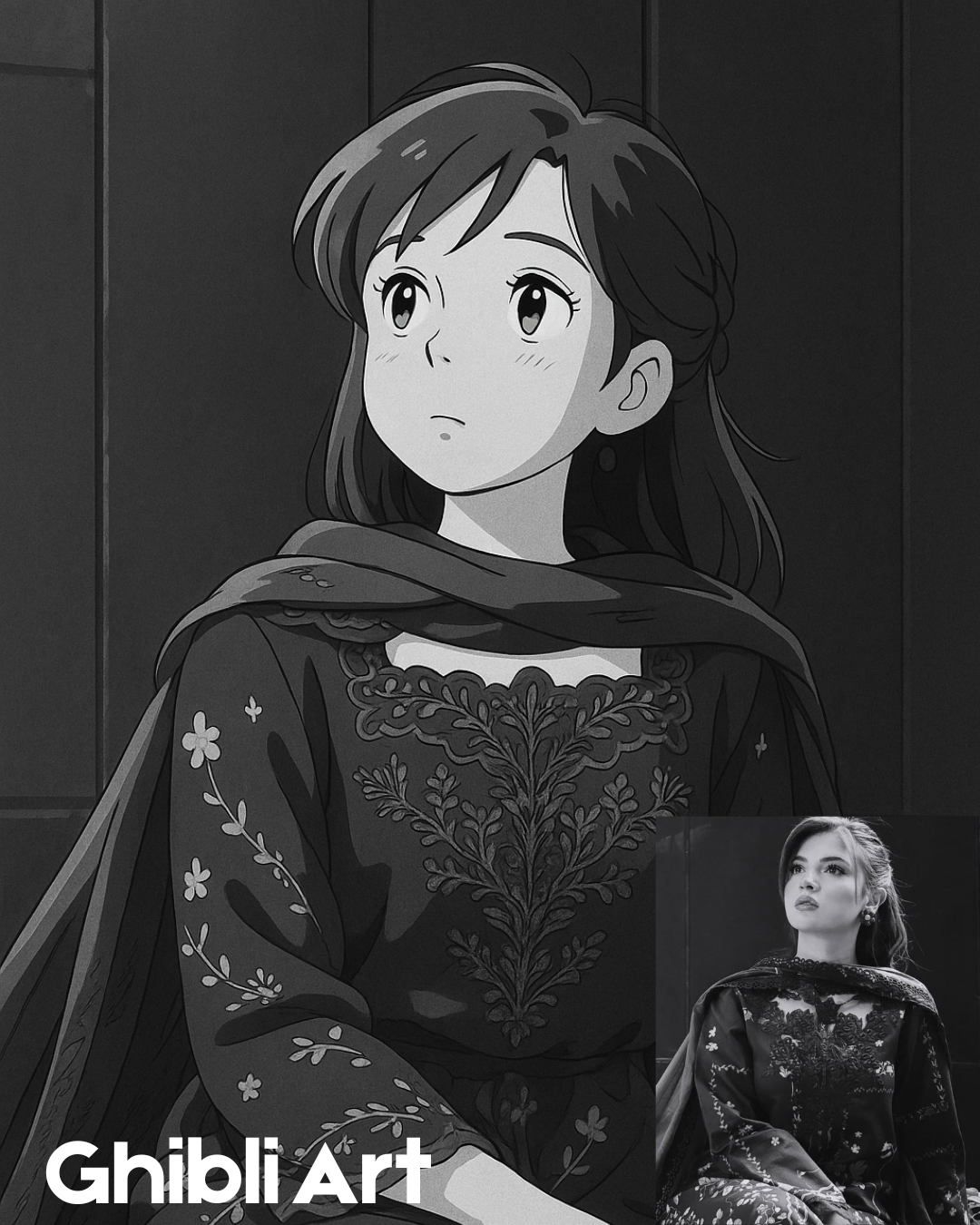 Custom Digital Ghibli Art – Personalized Art from Your Photo